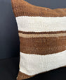 Turkish Hemp Pillow Cushion Natural Beige Brown Cushion Cover 20x20 #30607