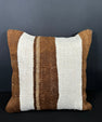 Turkish Hemp Pillow Cushion Natural Beige Brown Cushion Cover 20x20 #30607