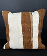 Turkish Hemp Pillow Cushion Natural Beige Brown Cushion Cover 20x20 #30675