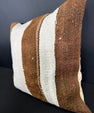 Turkish Hemp Pillow Cushion Natural Beige Brown Cushion Cover 20x20 #30675