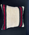 Turkish Hemp Pillow Cushion Natural Beige Black Cushion Cover 20x20 #30625