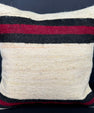 Turkish Hemp Pillow Cushion Natural Beige Black Cushion Cover 20x20 #30625
