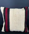 Turkish Hemp Pillow Cushion Natural Beige Black Cushion Cover 20x20 #30625