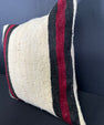 Turkish Hemp Pillow Cushion Natural Beige Black Cushion Cover 20x20 #30625