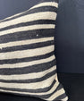 Turkish Hemp Pillow Cushion Natural Beige Black Cushion Cover 20x20 #30624