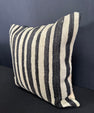 Turkish Hemp Pillow Cushion Natural Beige Black Cushion Cover 20x20 #30624
