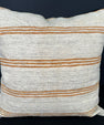 Turkish Hemp Pillow Cushion Natural Beige Yellow Cushion Cover 20x20 #30674