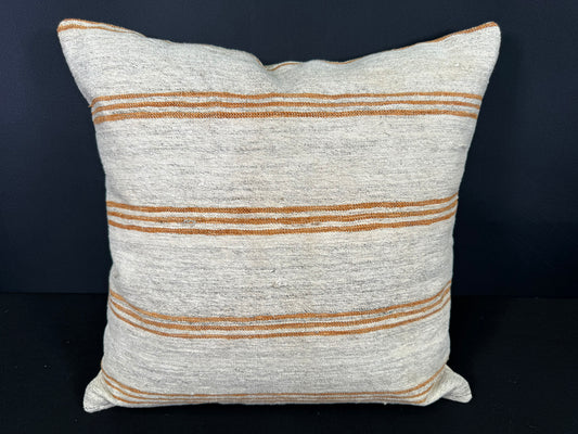 Turkish Hemp Pillow Cushion Natural Beige Yellow Cushion Cover 20x20 #30674
