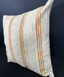Turkish Hemp Pillow Cushion Natural Beige Yellow Cushion Cover 20x20 #30674