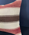 Turkish Hemp Pillow Cushion Natural Beige Red Cushion Cover 20x20 #30629