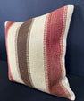 Turkish Hemp Pillow Cushion Natural Beige Red Cushion Cover 20x20 #30629