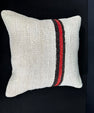 Turkish Hemp Pillow Cushion Natural Beige Black Cushion Cover 20x20 #30628