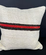 Turkish Hemp Pillow Cushion Natural Beige Black Cushion Cover 20x20 #30628