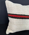 Turkish Hemp Pillow Cushion Natural Beige Black Cushion Cover 20x20 #30628
