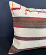 Turkish Hemp Pillow Cushion Natural Beige Brown Cushion Cover 20x20 #30530