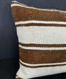 Turkish Hemp Pillow Cushion Natural Beige Brown Cushion Cover 20x20 #30673