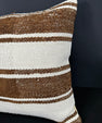 Turkish Hemp Pillow Cushion Natural Beige Brown Cushion Cover 20x20 #30673