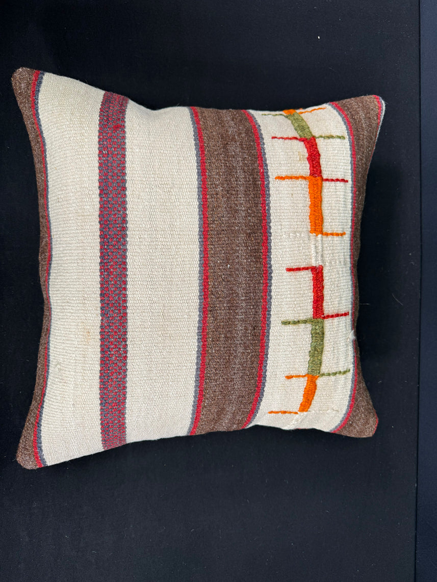 Turkish Hemp Pillow Cushion Natural Beige Brown Cushion Cover 20x20 #30531