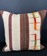 Turkish Hemp Pillow Cushion Natural Beige Brown Cushion Cover 20x20 #30531