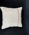 Turkish Hemp Pillow Cushion Natural Beige Red Cushion Cover 20x20 #30606