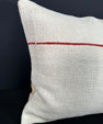 Turkish Hemp Pillow Cushion Natural Beige Red Cushion Cover 20x20 #30606