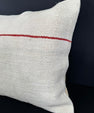 Turkish Hemp Pillow Cushion Natural Beige Red Cushion Cover 20x20 #30606
