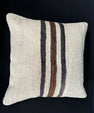 Turkish Hemp Pillow Cushion Natural Beige Black Cushion Cover 20x20 #30534