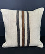 Turkish Hemp Pillow Cushion Natural Beige Black Cushion Cover 20x20 #30534