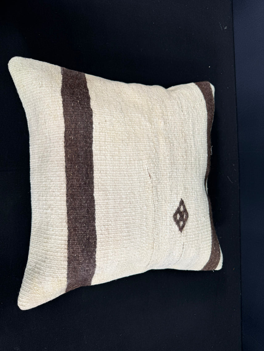 Turkish Hemp Pillow Cushion Natural Beige Brown Cushion Cover 20x20 #30670