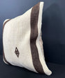 Turkish Hemp Pillow Cushion Natural Beige Brown Cushion Cover 20x20 #30670