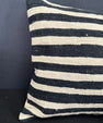Turkish Hemp Pillow Cushion Natural Beige Black Cushion Cover 20x20 #30627
