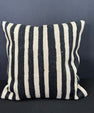 Turkish Hemp Pillow Cushion Natural Beige Black Cushion Cover 20x20 #30627