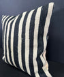 Turkish Hemp Pillow Cushion Natural Beige Black Cushion Cover 20x20 #30627