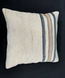 Turkish Hemp Pillow Cushion Natural Beige Blue Cushion Cover 20x20 #30679