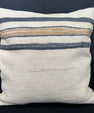 Turkish Hemp Pillow Cushion Natural Beige Blue Cushion Cover 20x20 #30679