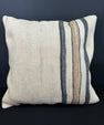 Turkish Hemp Pillow Cushion Natural Beige Blue Cushion Cover 20x20 #30679