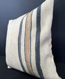 Turkish Hemp Pillow Cushion Natural Beige Blue Cushion Cover 20x20 #30679