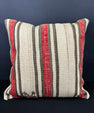 Turkish Hemp Pillow Cushion Natural Beige Red Cushion Cover 20x20 #30678