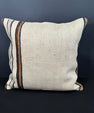 Turkish Hemp Pillow Cushion Natural Beige Brown Cushion Cover 20x20 #30677
