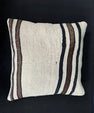 Turkish Hemp Pillow Cushion Natural Beige Black Cushion Cover 20x20 #30601