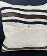 Turkish Hemp Pillow Cushion Natural Beige Black Cushion Cover 20x20 #30601