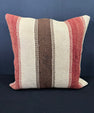 Turkish Hemp Pillow Cushion Natural Beige Red Cushion Cover 20x20 #30643