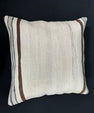 Turkish Hemp Pillow Cushion Natural Beige Brown Cushion Cover 20x20 #30642