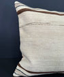 Turkish Hemp Pillow Cushion Natural Beige Brown Cushion Cover 20x20 #30642