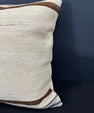 Turkish Hemp Pillow Cushion Natural Beige Brown Cushion Cover 20x20 #30642