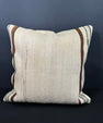 Turkish Hemp Pillow Cushion Natural Beige Brown Cushion Cover 20x20 #30642
