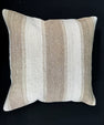 Turkish Hemp Pillow Cushion Natural Beige Brown Cushion Cover 20x20 #30646