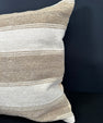 Turkish Hemp Pillow Cushion Natural Beige Brown Cushion Cover 20x20 #30646