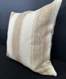 Turkish Hemp Pillow Cushion Natural Beige Brown Cushion Cover 20x20 #30646