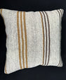 Turkish Hemp Pillow Cushion Natural Beige Brown Cushion Cover 20x20 #30644